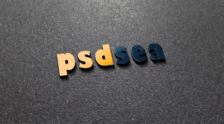 3D Logo Mockup on Road