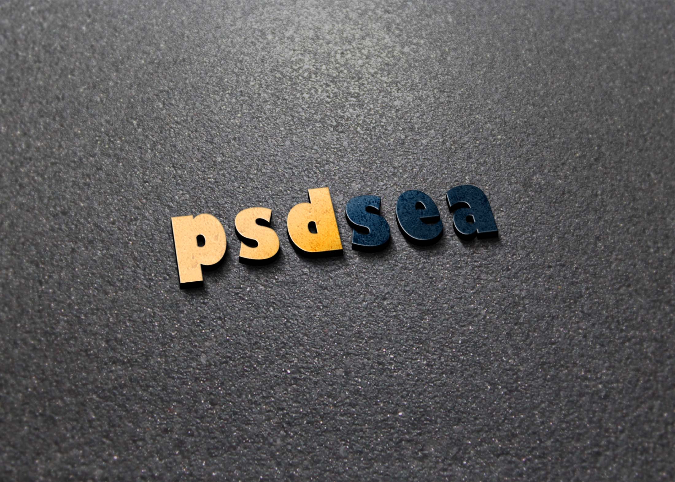 3D Logo Mockup on Road