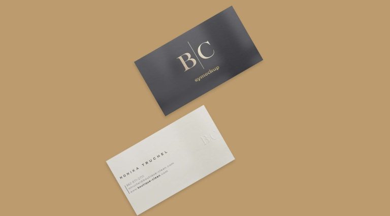 Business Card Mockup 27 (Free Version)