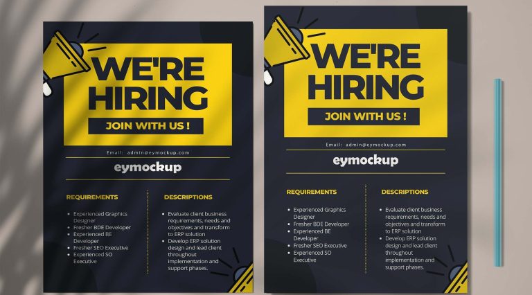 Free A4 Flyer Mockup