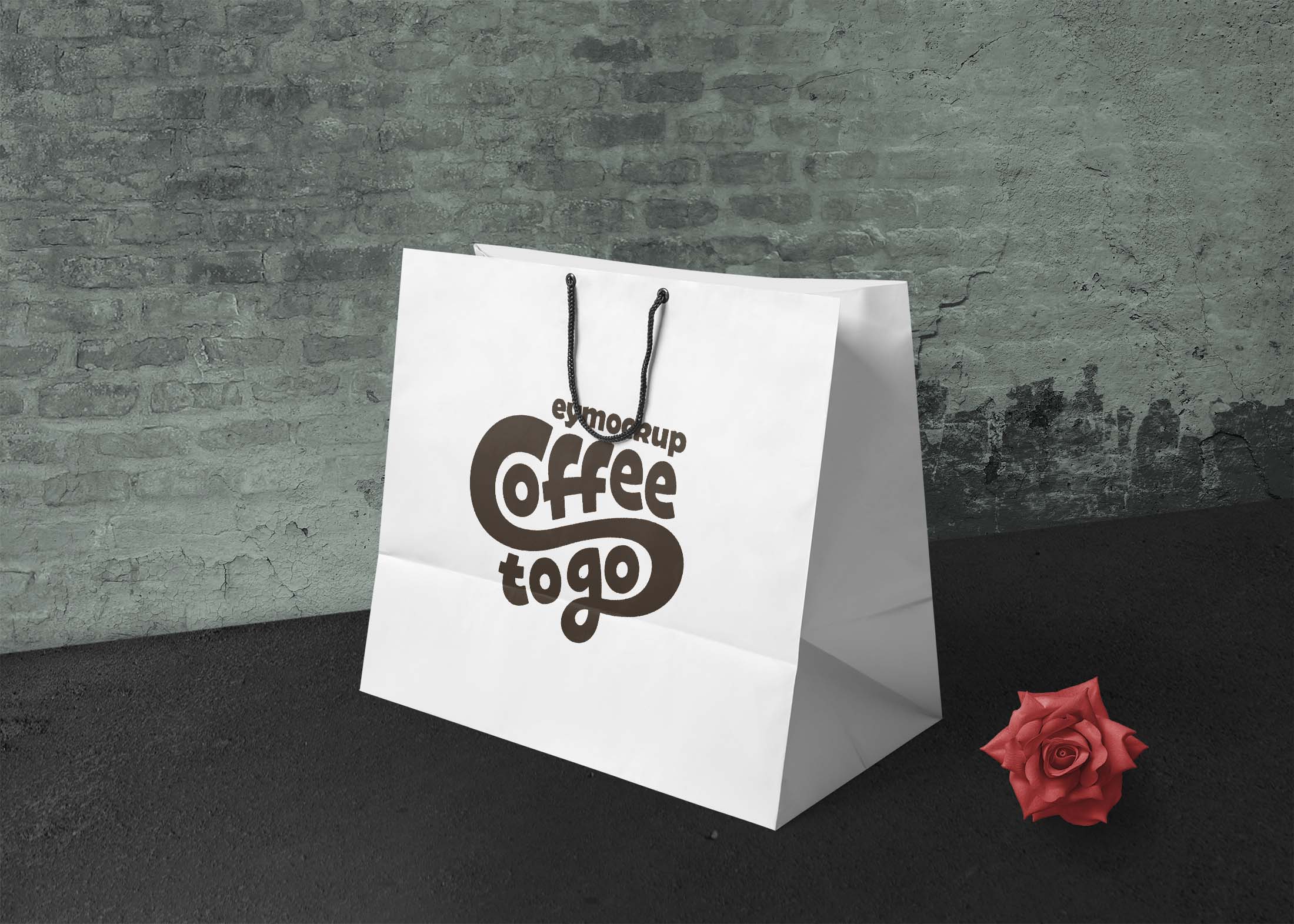 Free Big Paper Bag Mockup
