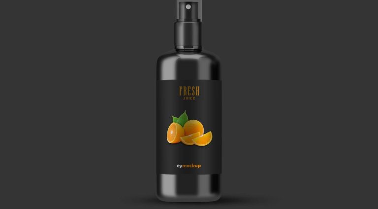 Free Big Spray Bottle Mockup