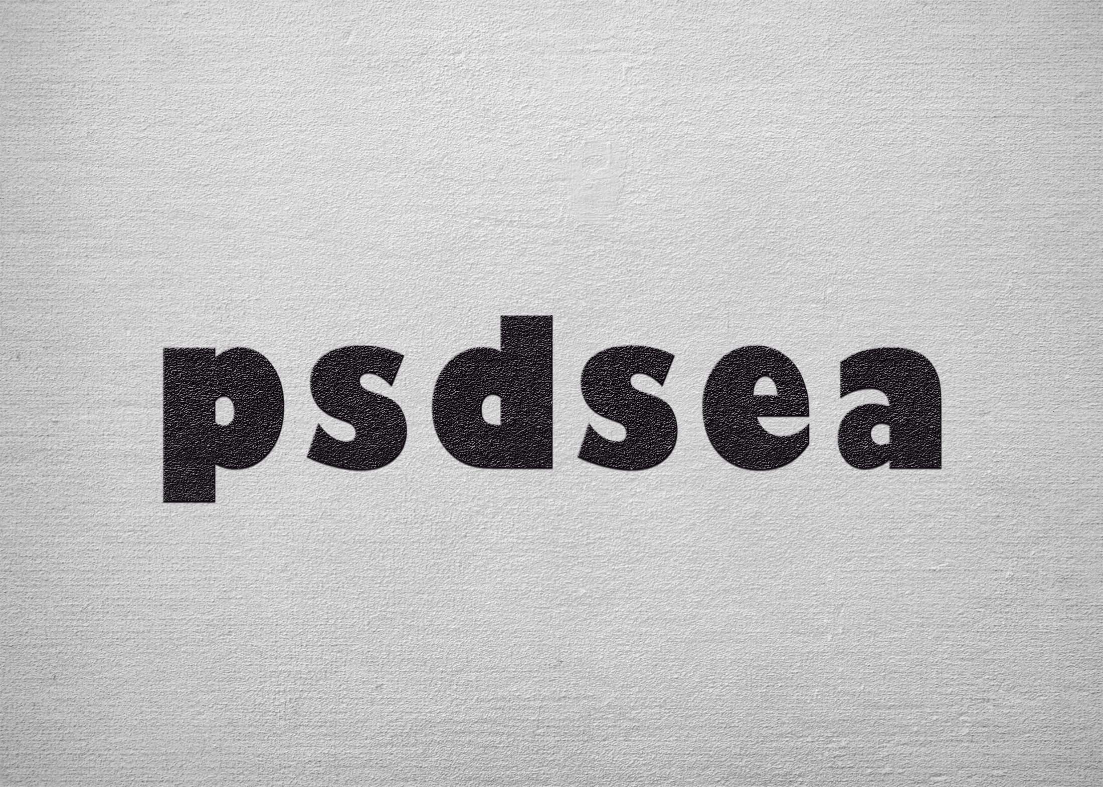 Free Black Wall Logo Mockup Graphic Folks