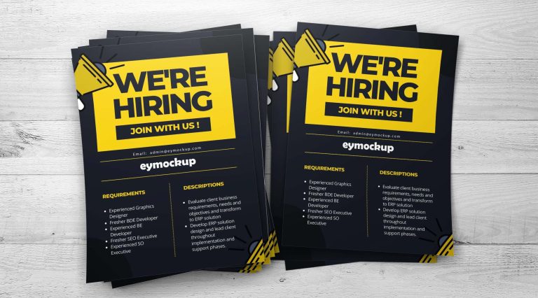 Free Blank Flyer Mockup