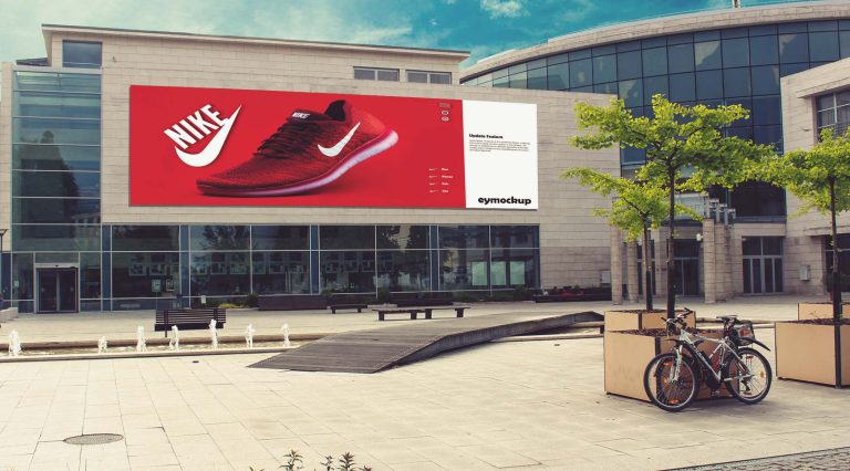 Free Building Billboard Mockup