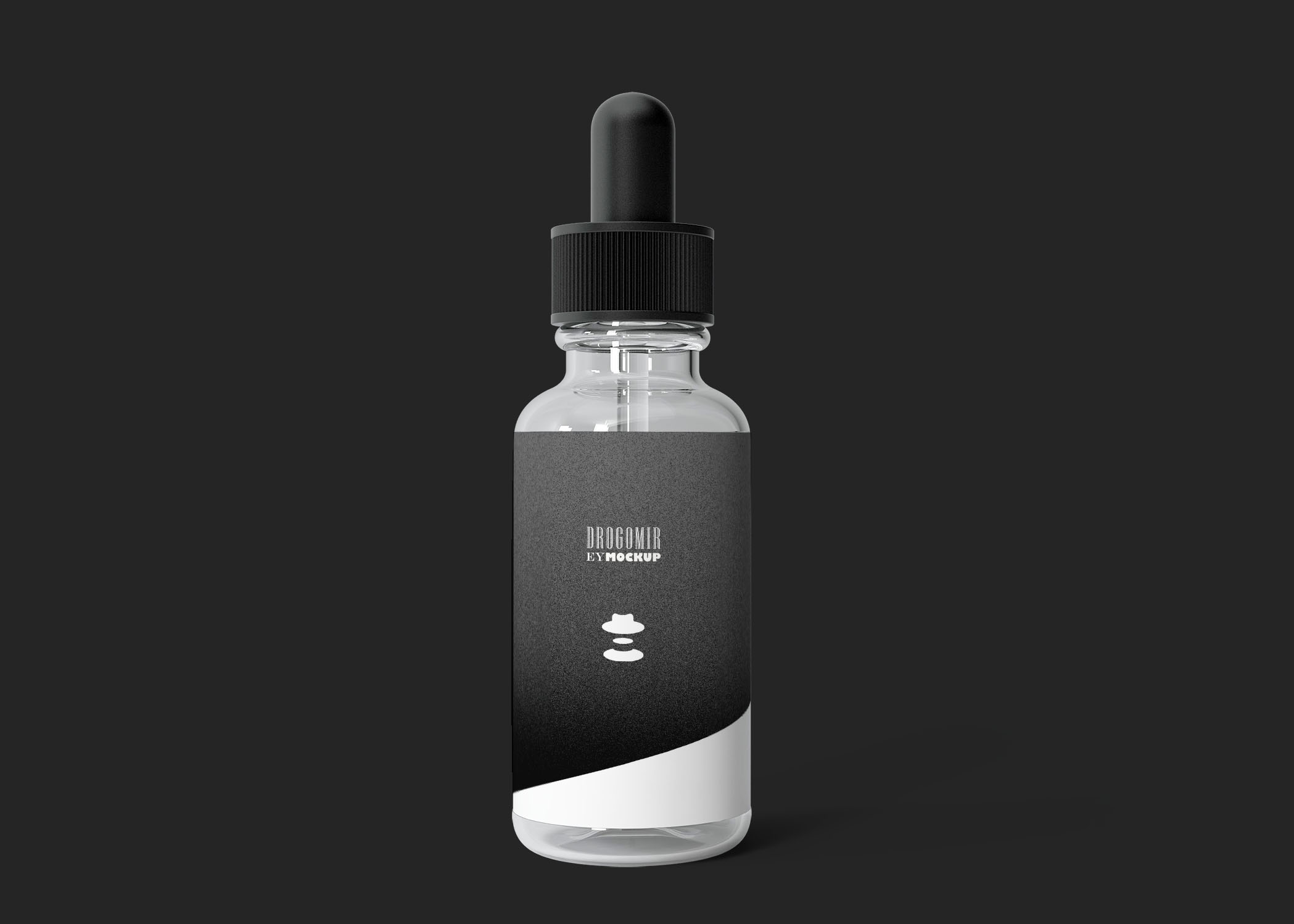Free CBD Dropper Bottle Mockup