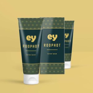 Free Cosmetic Cream Tube PSD Mockup