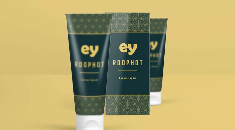 Free Cosmetic Cream Tube PSD Mockup