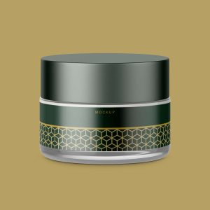 Free Cosmetic Jar Mockup