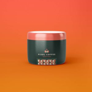 Free Cosmetic Jar Mockup ( PSD )