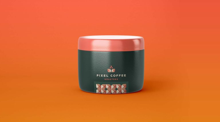 Free Cosmetic Jar Mockup ( PSD )