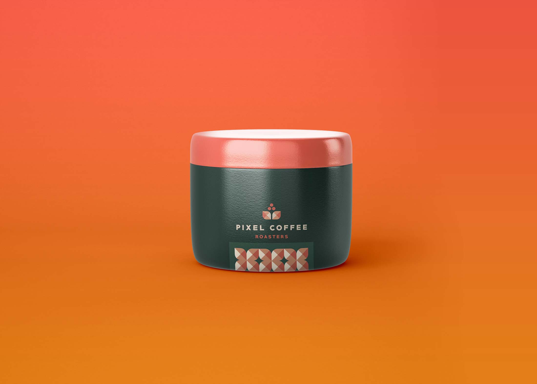 Free Cosmetic Jar Mockup ( PSD )