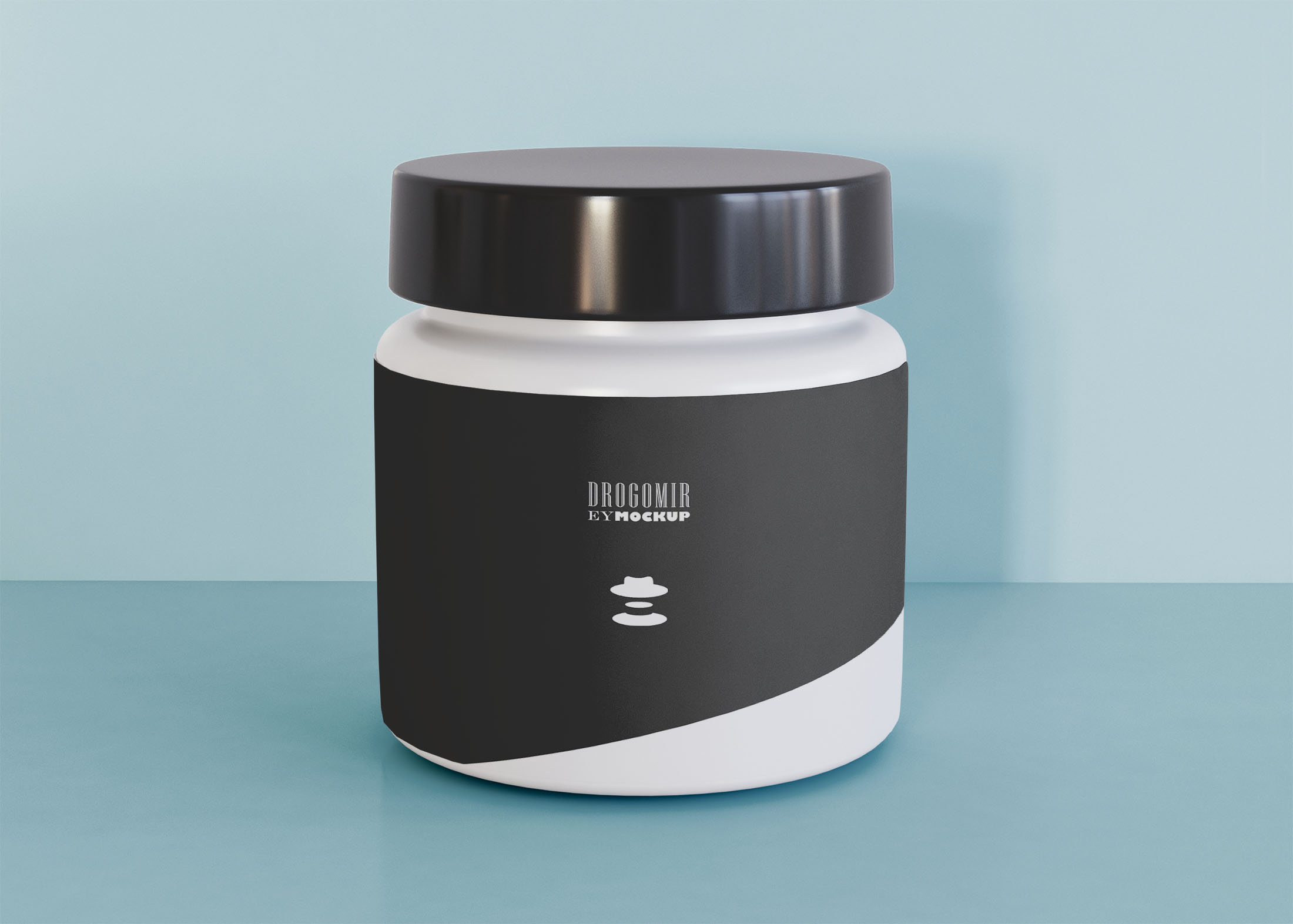 Free Cosmetic Jar Mockup