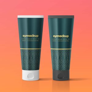 Free Cosmetic Tube Mockup