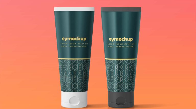 Free Cosmetic Tube Mockup