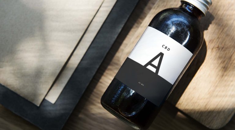 Free Cough Syrup Bottle Mockup