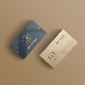 Free Front Business Cards Mockups