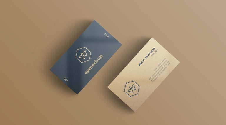 Free Front Business Cards Mockups