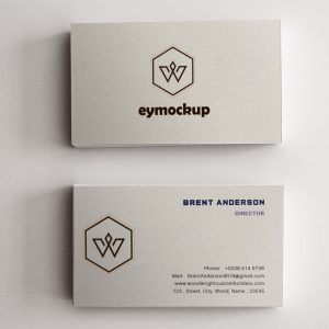 Free Front Design Business Card Mockup