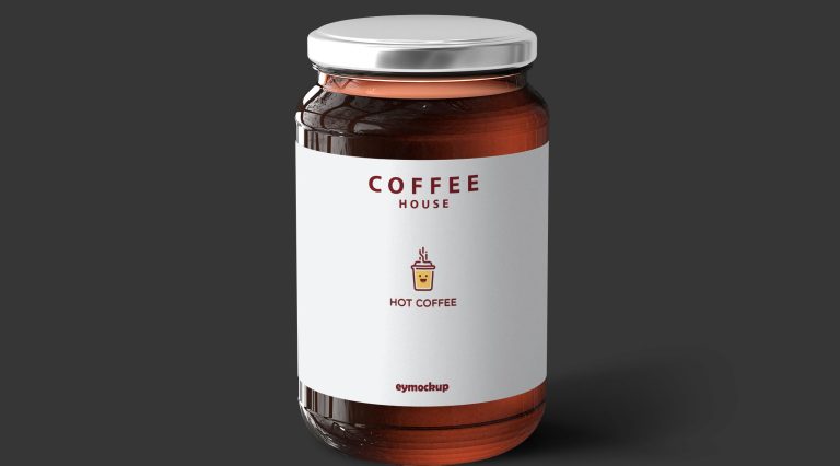 Free Glass Jar Mockup