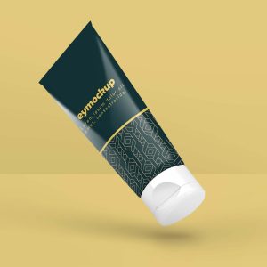 Free Glossy Cosmetic Tube Mockup