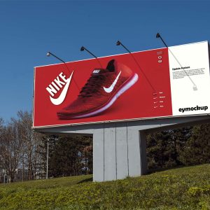 Free Hill Station PSD Billboard Mockup