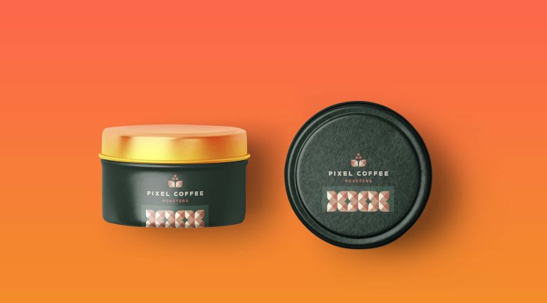 Free Mettalic Cosmetic Jar Mockup