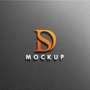 Free Modern 3D Logo Mockup