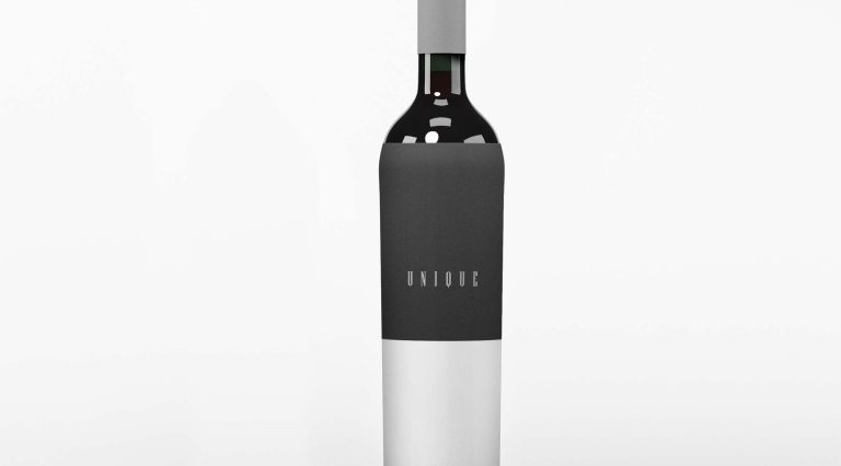 Free Modern Wine Bottle Mockup