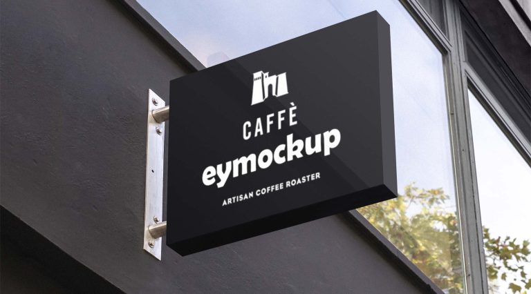 Free Office Wall Signage Mockup