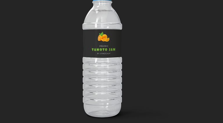 Free PSD Water Bottle Mockup