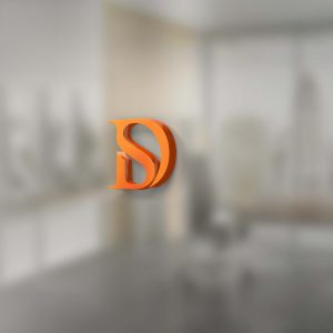 Free PSD Window 3D Logo Mockup