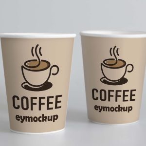 Free Paper Coffee Cup Mockup (