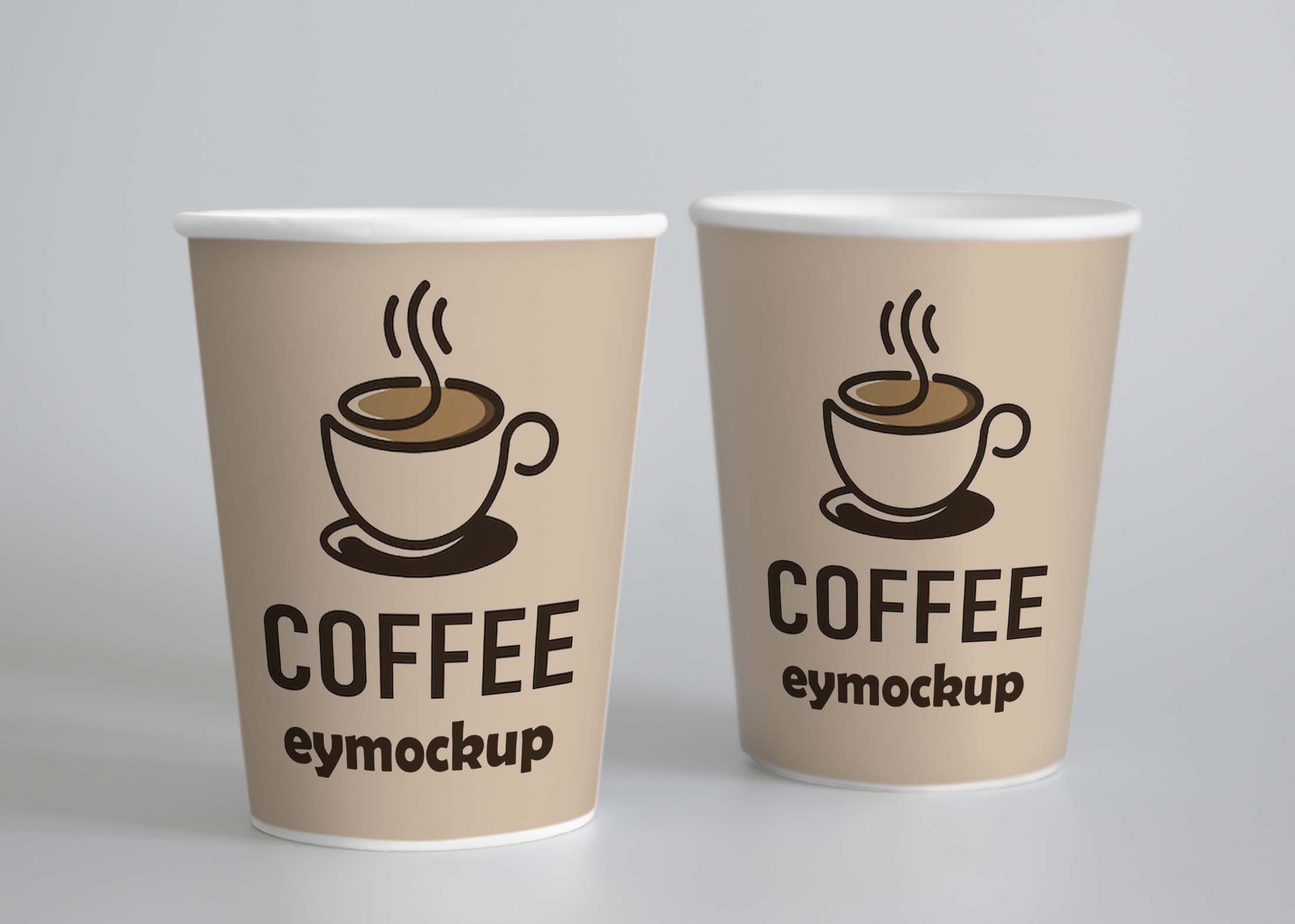 Free Paper Coffee Cup Mockup (