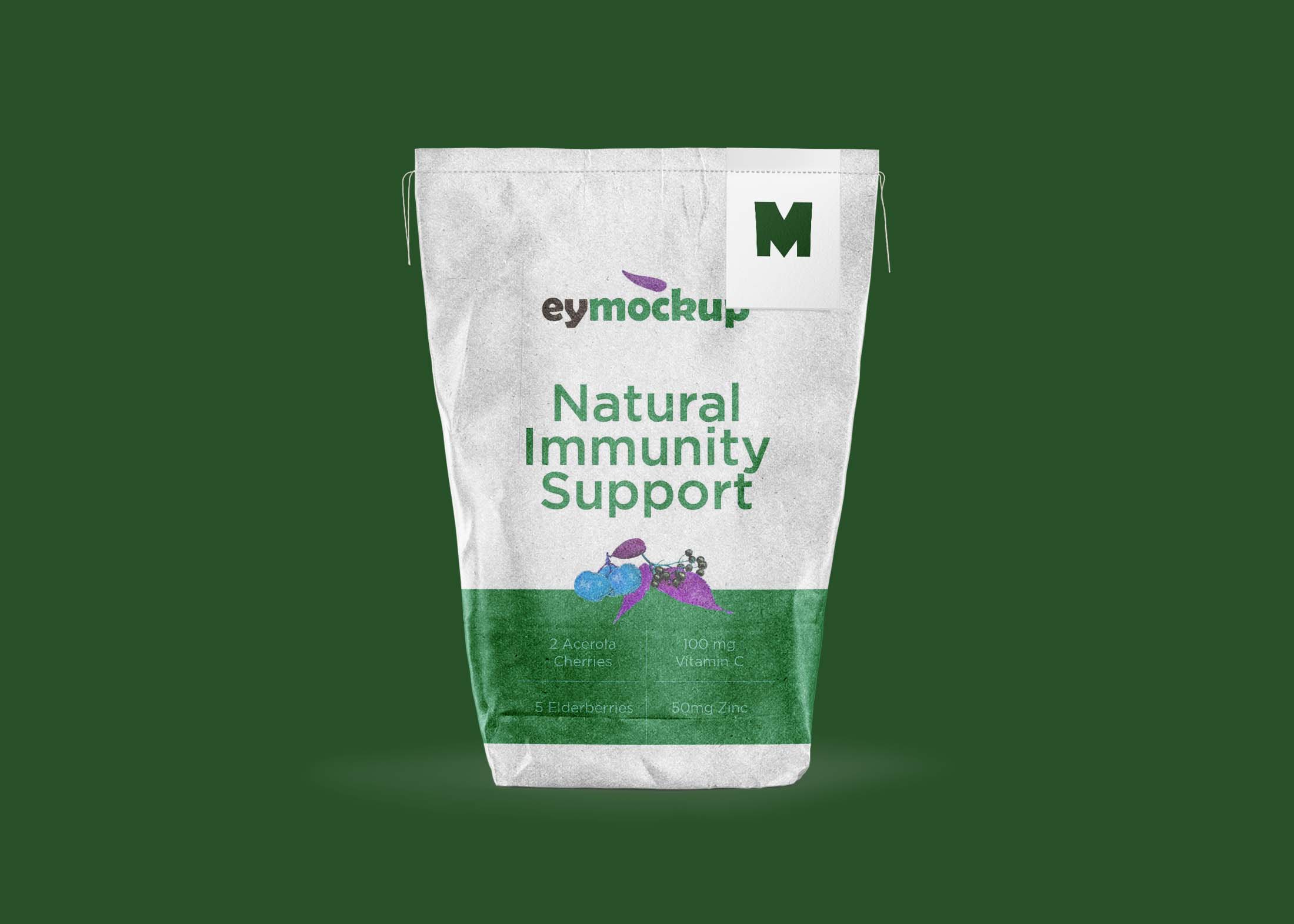 Free Realisting Stand Pouch Mockup