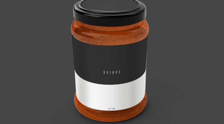Free Round Jar Mockup