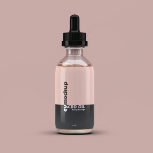 Free Simple Dropper Bottle Mockup