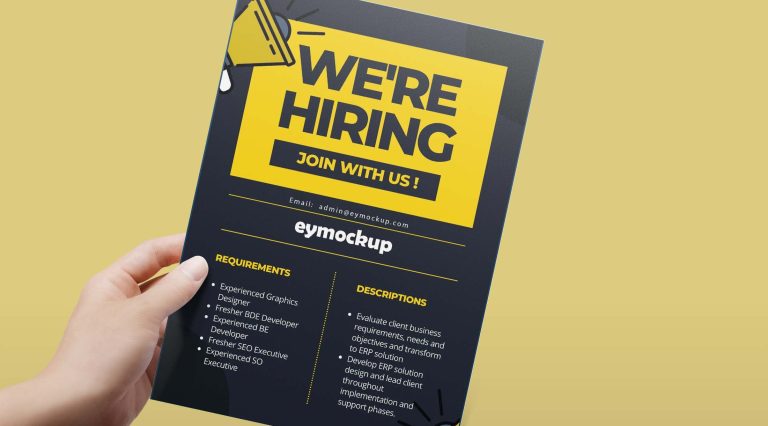 Free Single Page Flyer Mockup