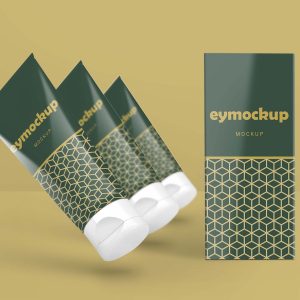 Free Skin Care Tube Mockup