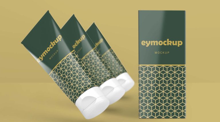 Free Skin Care Tube Mockup