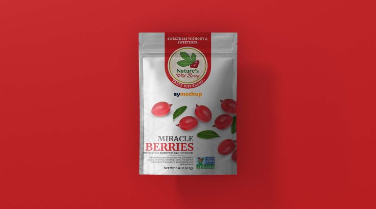 Free Small Paper Pouch Mockup