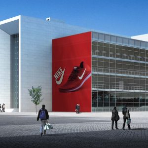 Free Vertical Billboard Mockup