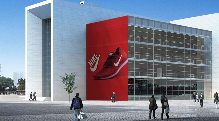 Free Vertical Billboard Mockup