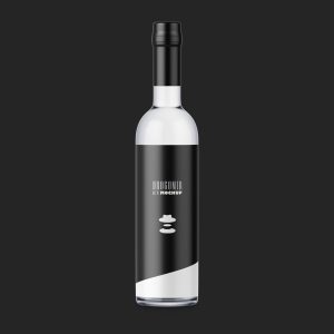 Free Vodka Bottle Mockup