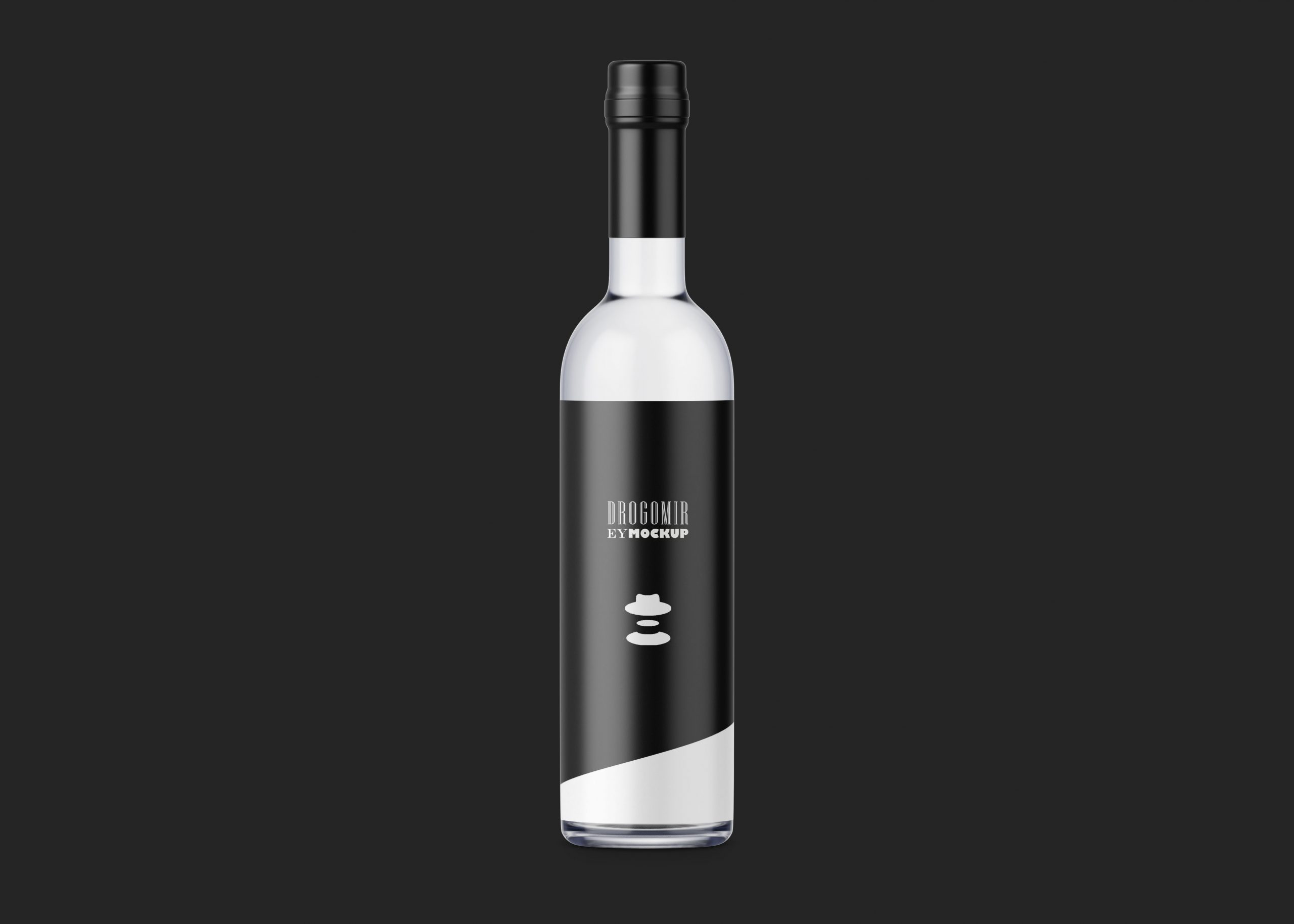 Free Vodka Bottle Mockup
