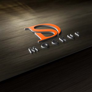 Free Wood Ply 3D Logo Mockup