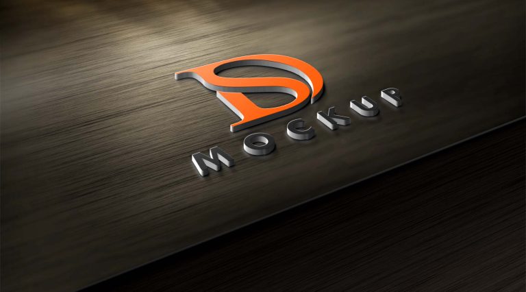 Free Wood Ply 3D Logo Mockup