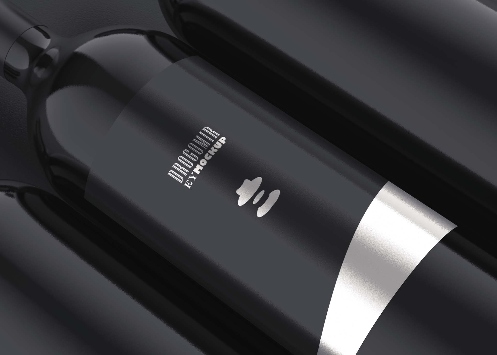Free Zoom Wine Label Mockup