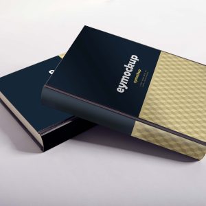 Free hard Leather Book Cover PSD Mockup