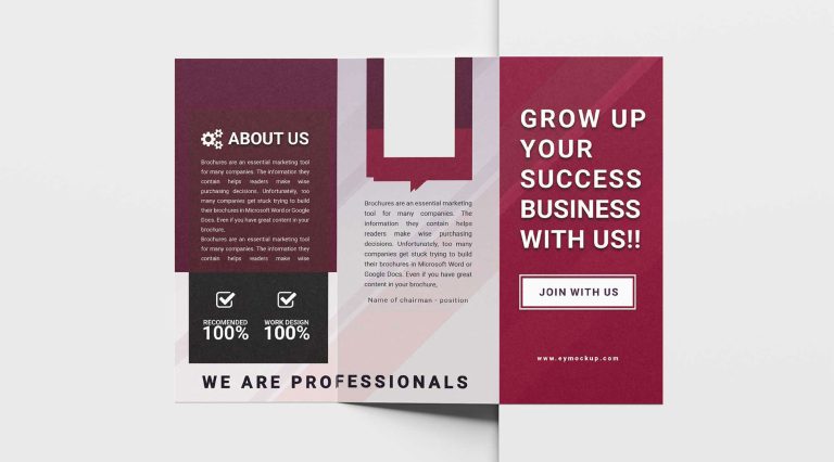 Free Advanced Trifold Brochure Design Template